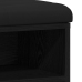 Banco de Almacenamiento  Negro de Roble 100x30x48 cm de Madera Elaborada