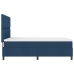 Cama Box Spring con Colchón Azul 160x200 cm de Tela