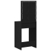 Mesa de Tocador  con Luces LED Roble Negro 50x41x135 cm