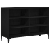 Mueble de almacenamiento Negro Roble 103,5x35x70 cm Madera elaborada