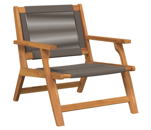 Sillas de Jardín  2 pcs Gris 67x77x73 cm Madera Maciza de Acacia
