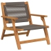 Sillas de Jardín  2 pcs Gris 67x77x73 cm Madera Maciza de Acacia