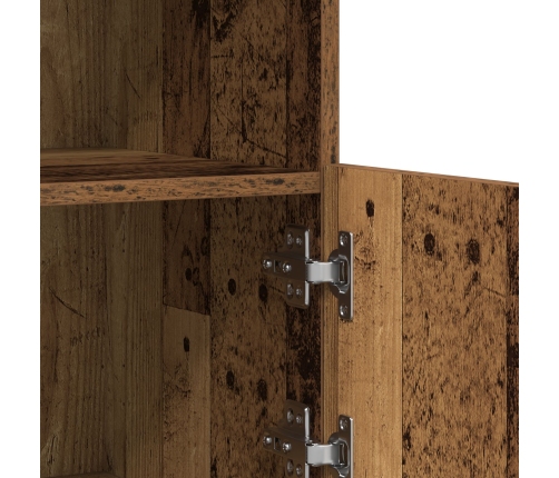 Aparador  con Luces LED Madera Vieja 81x37x67 cm