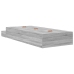 Cama con almacenamiento  Gris Sonoma 80x200 cm