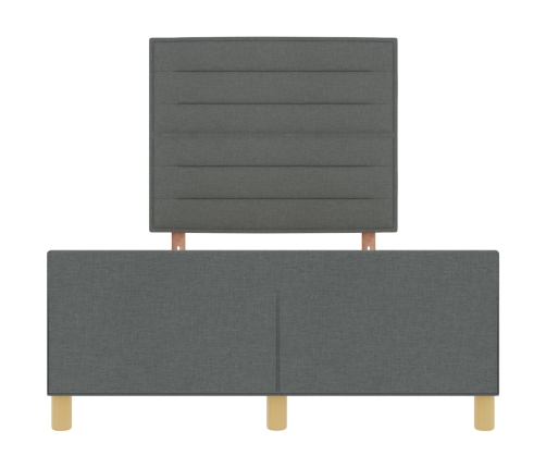 Estructura de Cama de Tela Gris Oscuro 140x200 cm