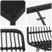 Conjunto de Comedor de Jardín  de 7 Piezas Negro Poliratán