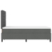Cama con Box Spring  con Colchón Gris Oscuro 120x200 cm Tela