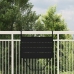 Mesa de balcón colgante plegable  negra de 60x40 cm en acero