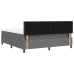 Cama con Somier  con Colchón Gris Super King Tela de Terciopelo