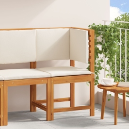 Sillón Esquinero de Jardín  con Cojines de Madera Maciza de Acacia
