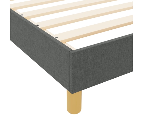 Estructura de Cama de Tela Gris Oscuro 140x200 cm