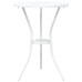 Conjunto de Bistro de Jardín de 3 Piezas  de Aluminio Fundido Blanco