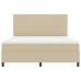 Cama con Box Spring  con Colchón Verde Claro Gris Super King Tela de Corduroy