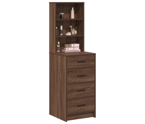 Almacén Alto Marrón Roble 40x41x135 cm Madera Ingenierizada