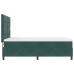 Cama Box Spring  con colchón Verde Oscuro 140x190 cm Terciopelo