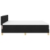 Cama Box Spring  con Colchón Negra 180x200 cm Tela