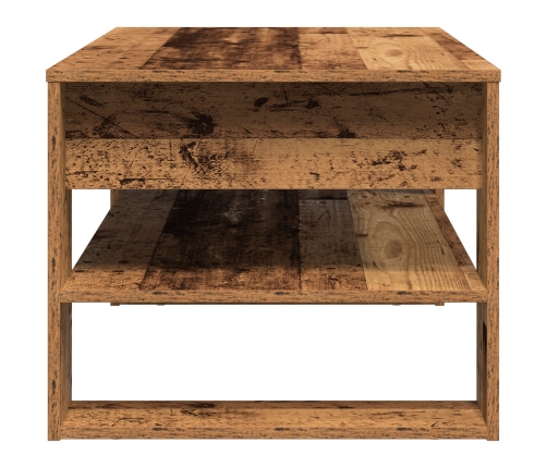 Mesa de café  de madera reciclada 102x55x45 cm de madera de ingeniería