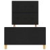 Cama  Negra 80x200 cm Tela