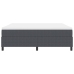 Cama con somier  con colchón gris oscuro super king tela de corduroy