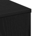 Mesa de café  negra de roble 60x60x31,5 cm de madera ingenierizada