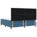 Cama Box Spring  con Colchón Azul Oscuro 200x200 cm Terciopelo