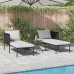 Tumbona  con cojines para 2 personas Anthracite 115x153x69,5 cm Acero