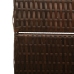 Divisor de habitación  4 paneles plegable marrón 195x180 cm poli ratán