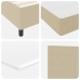 Cama con Somier  con Colchón Beige 160x200 cm Tela de Pana