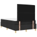Cama Box Spring  con Colchón y Banco Negro 120x200 cm Tela