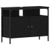 Conjunto de muebles de baño  de 3 piezas en roble negro de madera elaborada