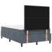 Cama con Box Spring y Colchón Gris Oscuro 120x200 cm de Terciopelo