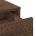 Mesa de Tocador  con Luces LED Madera de Fresno 50x41x140 cm