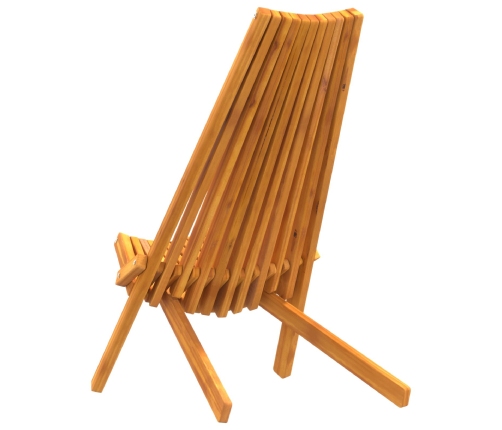 Sillas de jardín plegables  2 pcs de madera maciza de acacia