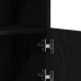 Aparador  con Luces LED Roble Negro 81x37x67 cm