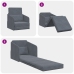 Sofá Cama  2-en-1 Gris Oscuro 65x80x83 cm Terciopelo