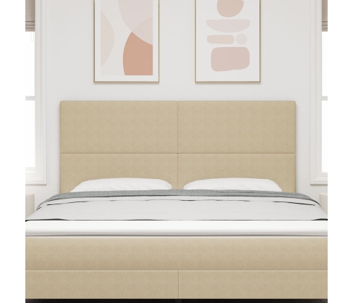 Cabecero VidaXL Diseño Sencillo Verde Claro Gris 180 cm Tela de Pana