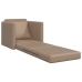 Sofá cama  2 en 1 Cappuccino 74x77x81 cm de cuero sintético