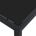 Mesa de Jardín  Negra 200x80x73 cm con Vidrio Templado