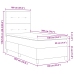 Cama Box Spring  con colchón Verde Oscuro 100x200 cm Terciopelo