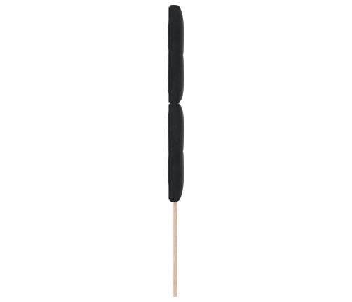 Cabecera  con botones, tapizada en terciopelo negro de 90 cm