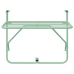 Mesa Colgante Plegable de Balcón - Verde Menta, 60x40 cm, Acero