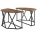 Mesa de café  de madera vieja 80x80x42 cm de madera compuesta