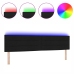 cabecero LED  Diseño de Líneas Negro 200 cm Tela