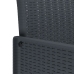 Juego de Comedor de Jardín de 7 Piezas Anthracite de Rattan Poliéster
