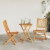 Conjunto de Bistro de Jardín de 3 Piezas  de Madera Sólida de Acacia