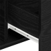 Mueble de almacenamiento Negro Roble 104x35x70 cm Madera Ingeniería