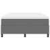 Cama con somier  y colchón gris claro 140x200 cm tela de pana