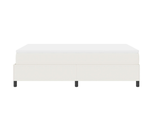 Cama con Base con Colchón Crema 120x200 cm Tela de Corduroy