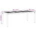 Juego de Comedor de Jardín Set de 9 Gris Aluminio Duradero