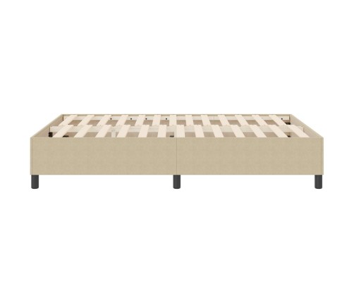 Cama con somier  Verde Claro Gris 160x200 cm Tela de Corduroy